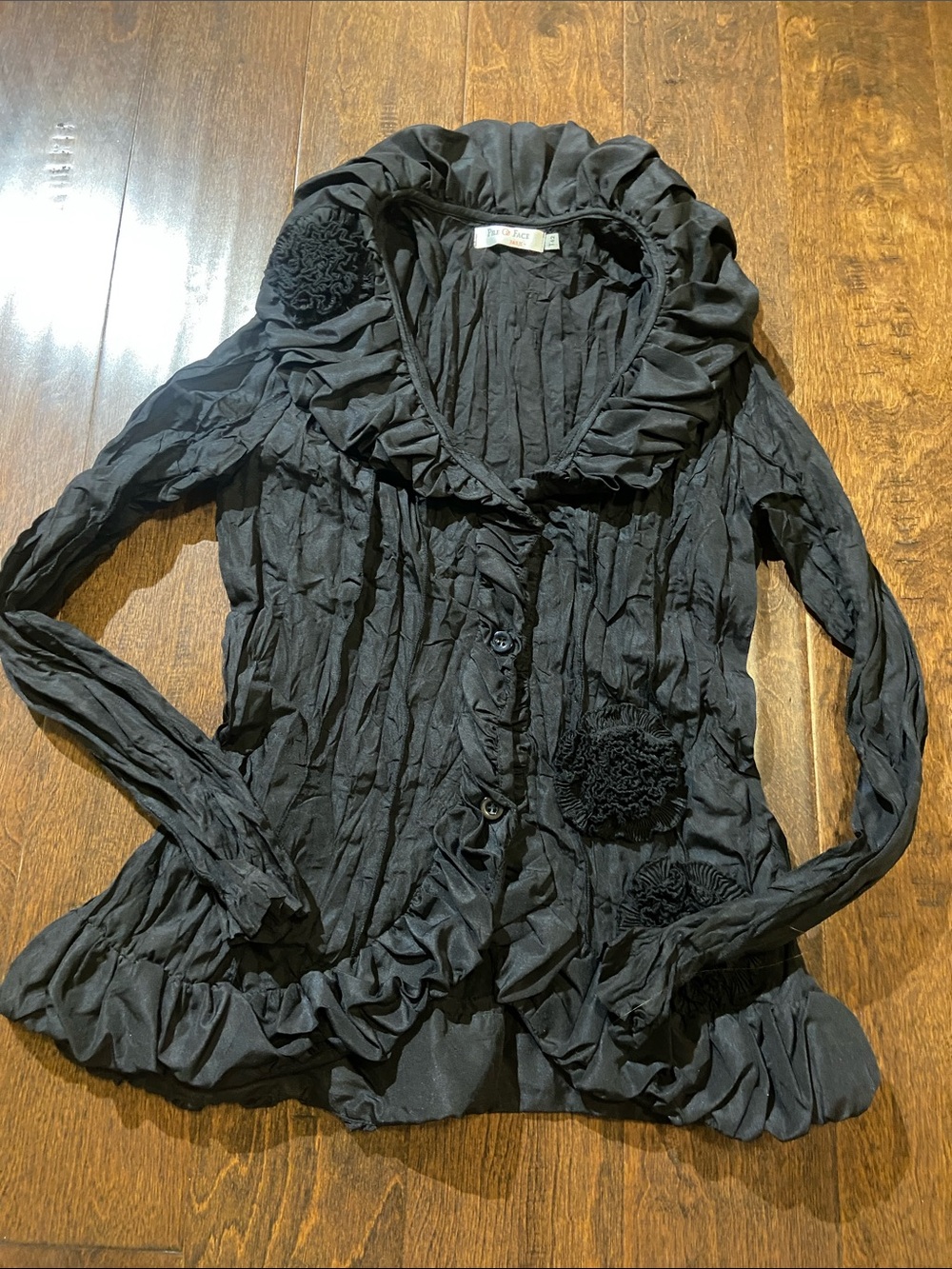 Pile Ou Face Paris Crinkle Florrette Blazer SZ T42